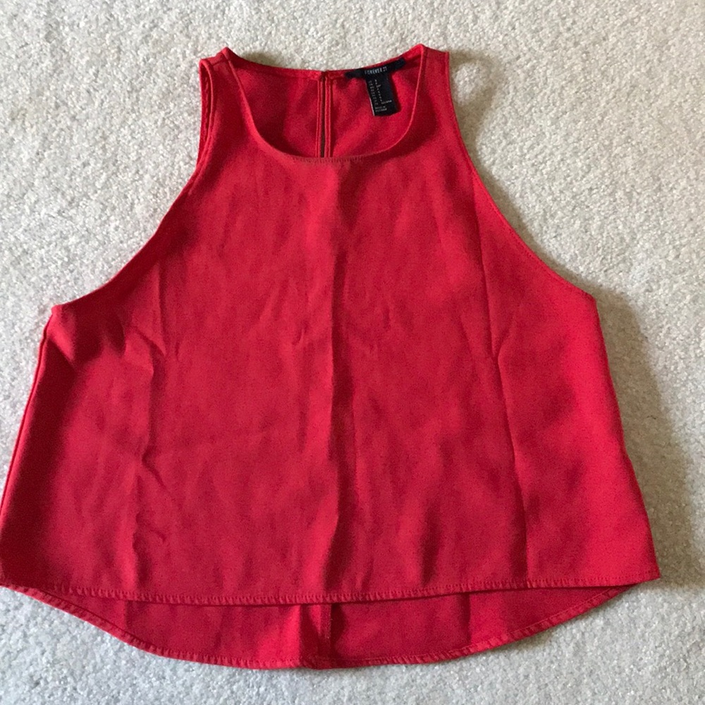 High low crop top